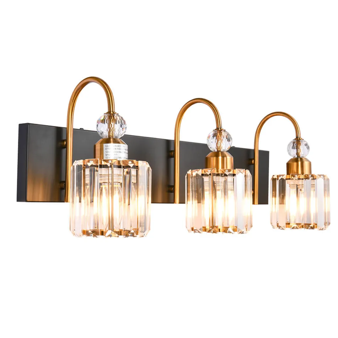 Modern Crystal Vanity Wall Sconce