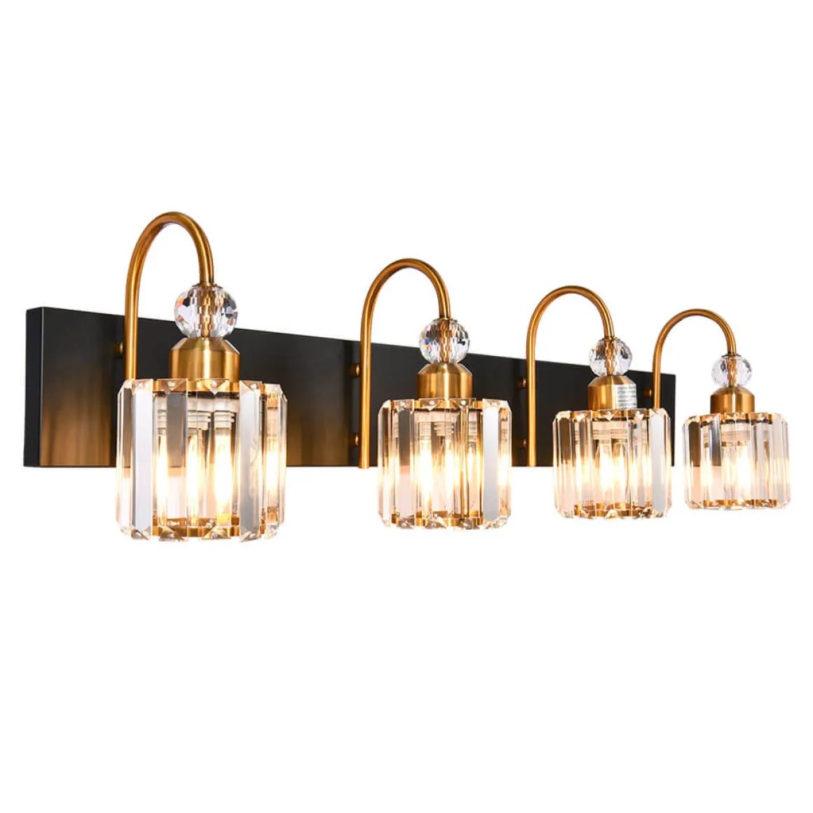 Modern Crystal Vanity Wall Sconce