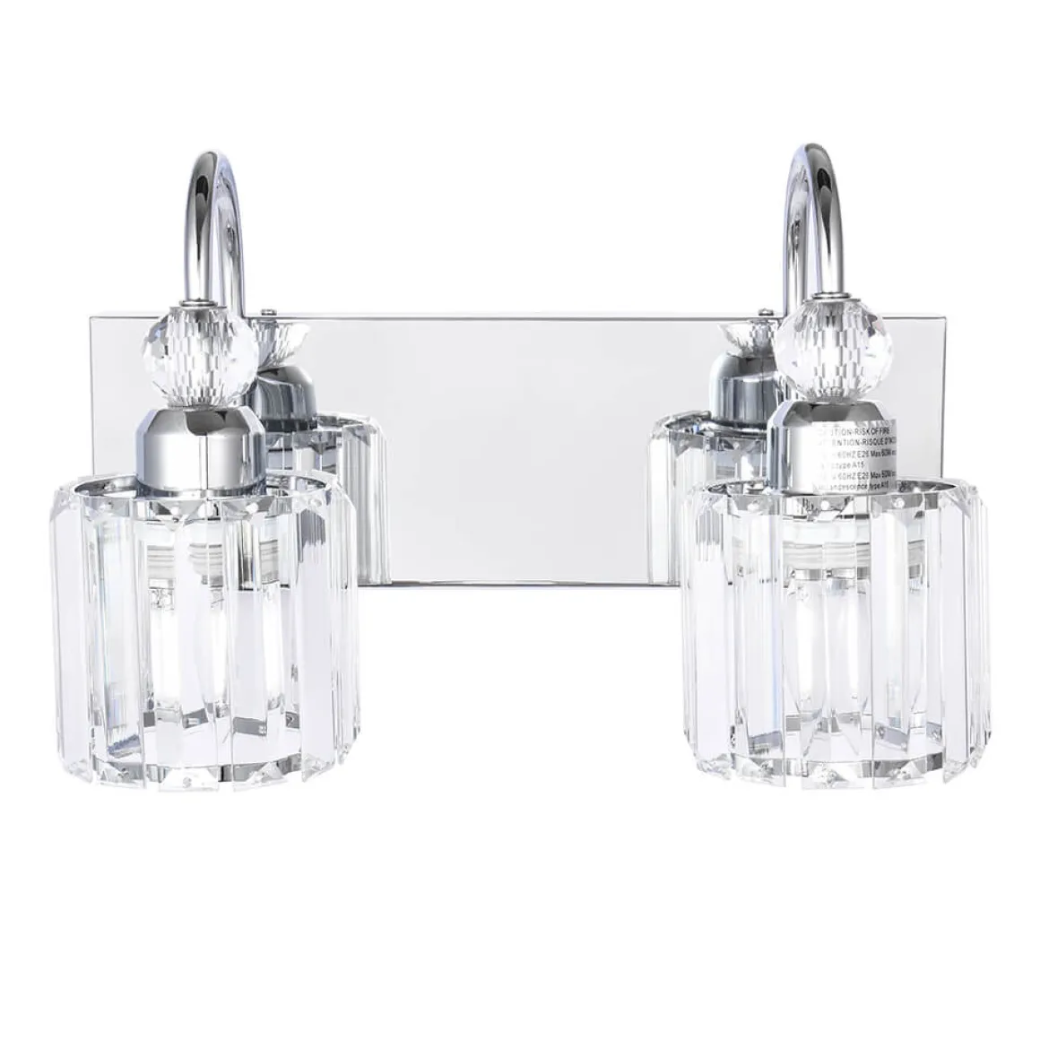 Modern Crystal Vanity Wall Sconce