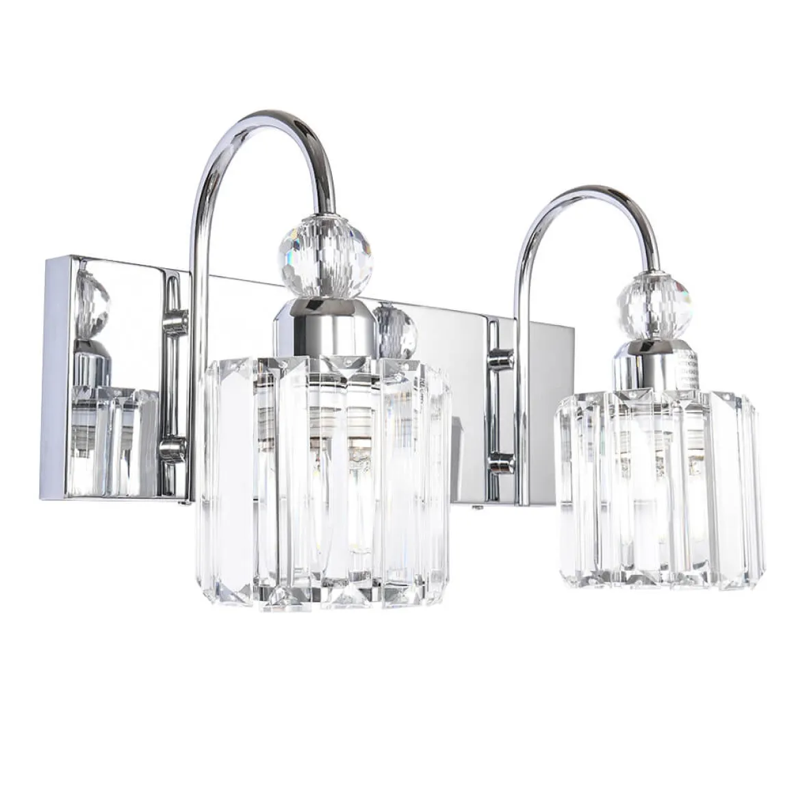 Modern Crystal Vanity Wall Sconce