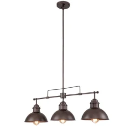 Modern Farmhouse 3-light Island Pot Lid Dome Pendant