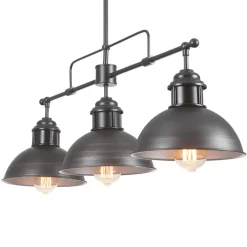 Modern Farmhouse 3-light Island Pot Lid Dome Pendant