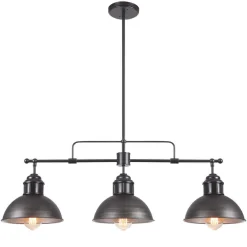 Modern Farmhouse 3-light Island Pot Lid Dome Pendant