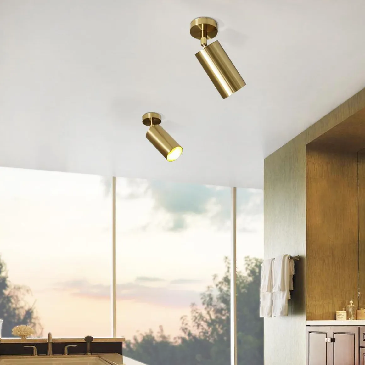 Modern 1-Light GU10 Adjustable Ceiling Spot Light Track Light