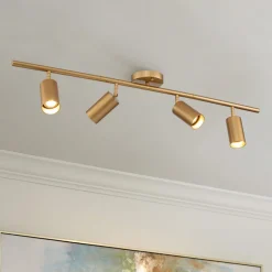 Modern 4-Light Linear Semi Flush Track Light