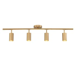 Modern 4-Light Linear Semi Flush Track Light