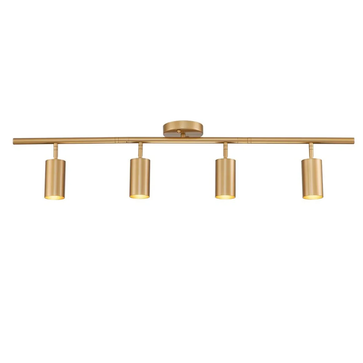 Modern 4-Light Linear Semi Flush Track Light