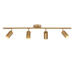Modern 4-Light Linear Semi Flush Track Light