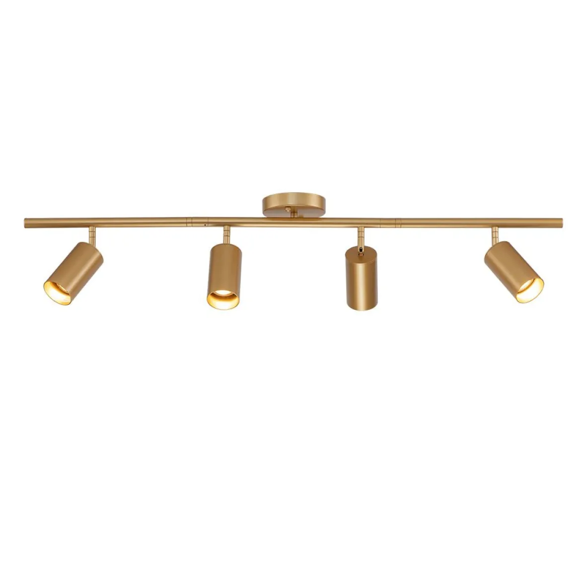 Modern 4-Light Linear Semi Flush Track Light