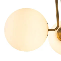 Modern 3-Light Opal Glass Globe Ceiling Light