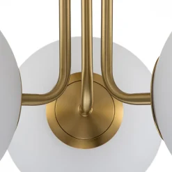 Modern 3-Light Opal Glass Globe Ceiling Light