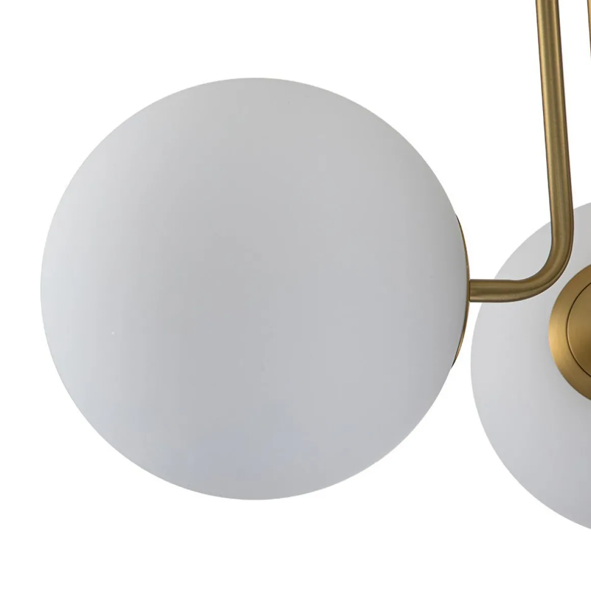 Modern 3-Light Opal Glass Globe Ceiling Light