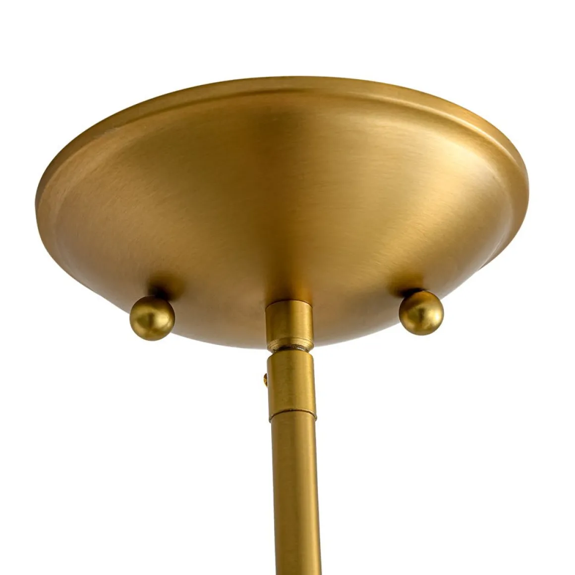 Modern 1-Light Round Donut Glass Semi Flush Mount