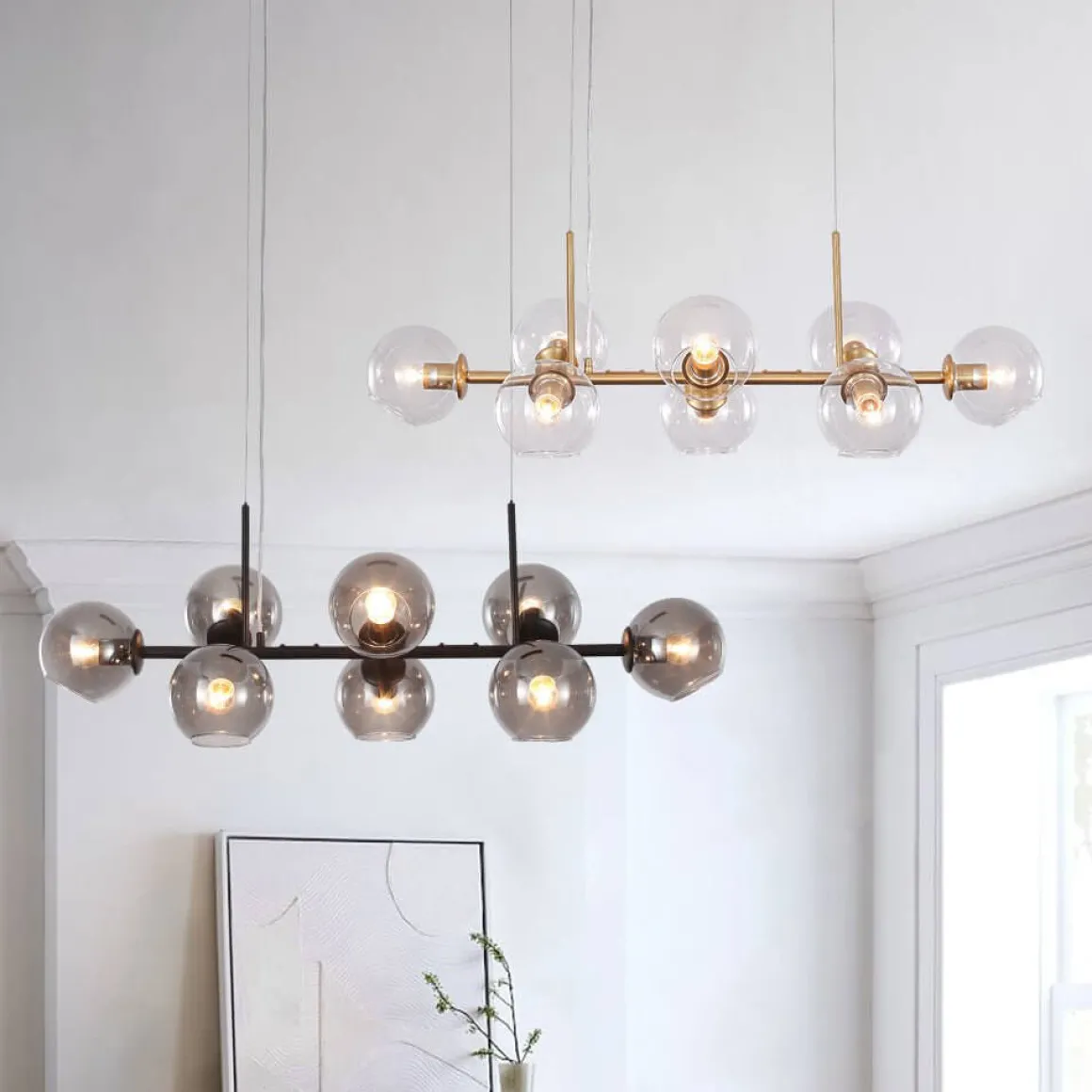 Modern Mid-Century Globe Kitchen Island Pendant Light