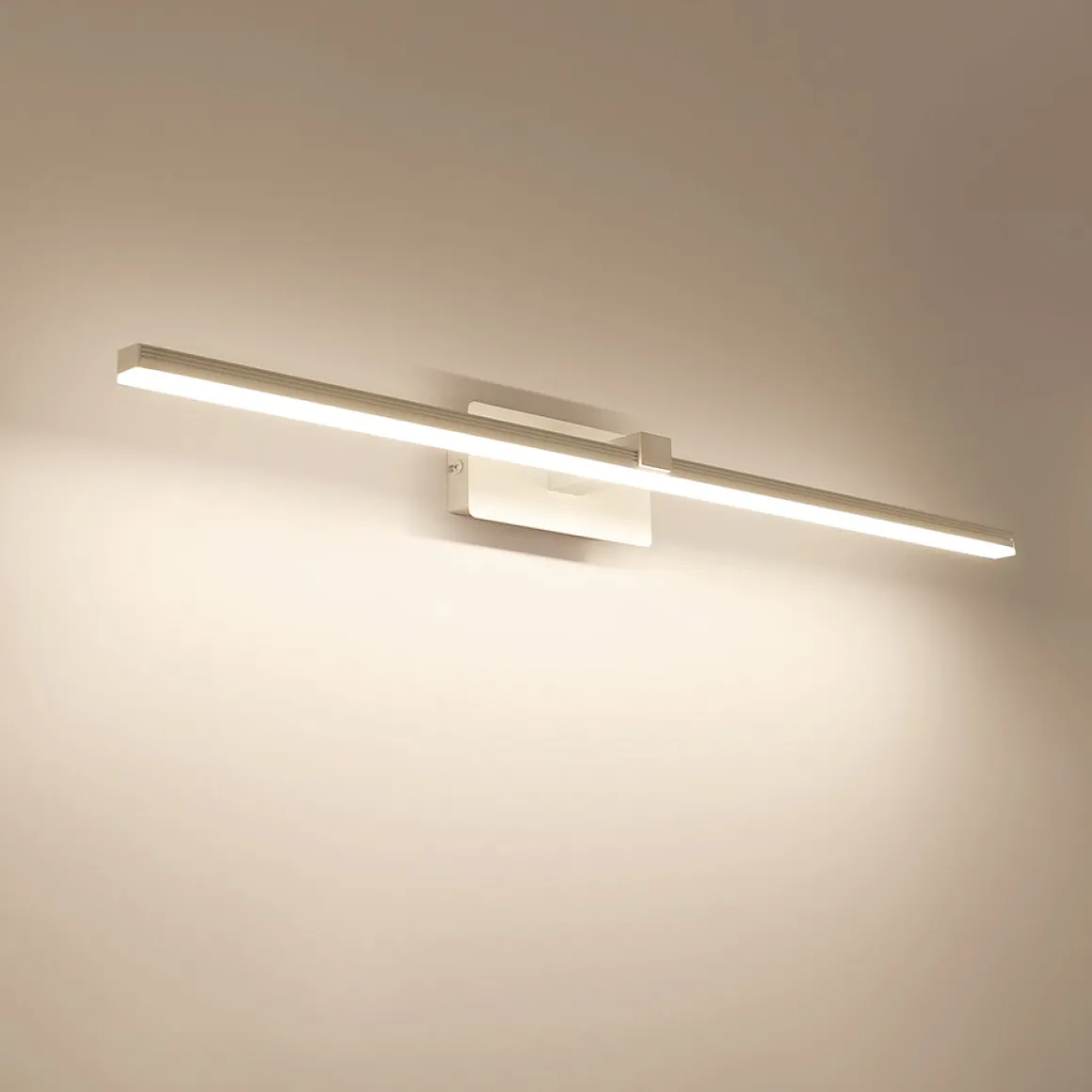 Modern Minimalist LED Linear Bathroom Vanity Light Warm White Wall Sconce