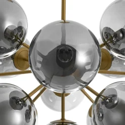 (OpenBox) Glam Dark Pearl Sputnik Smoked Glass Bubble Chandelier Light Fixture