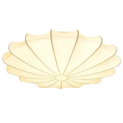 (OpenBox) Mid-Century Modern White Flush Mount Light