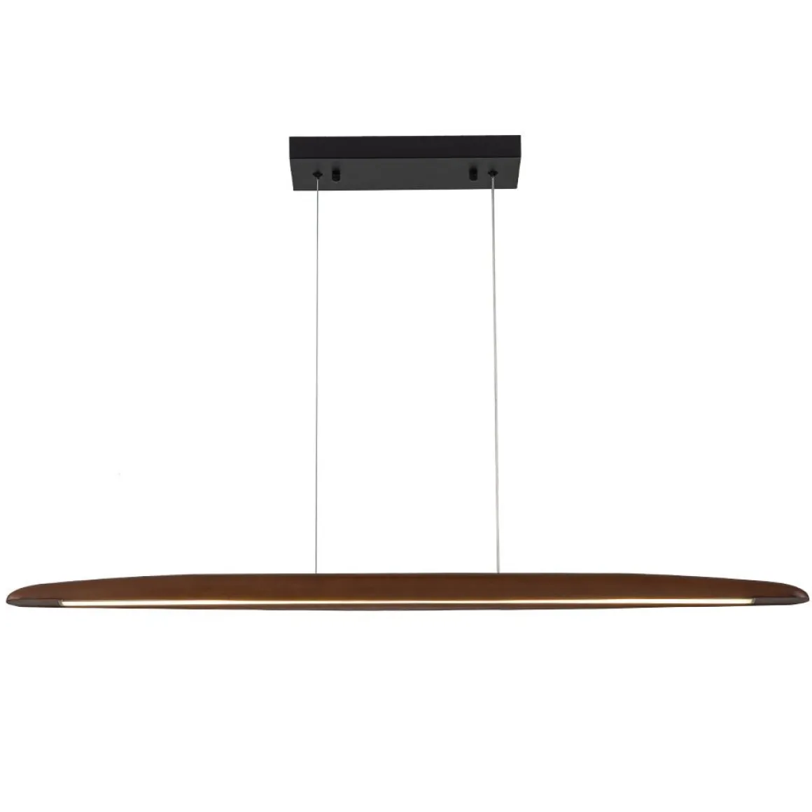 (OpenBox) Minimalist Linear Wood Dimmable LED Island Pendant