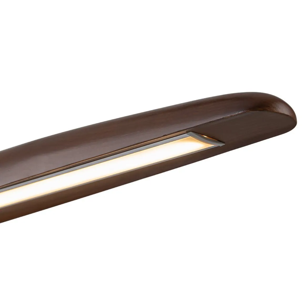 (OpenBox) Minimalist Linear Wood Dimmable LED Island Pendant