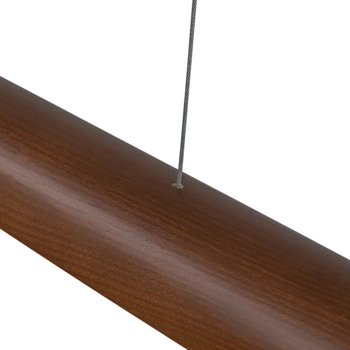 (OpenBox) Minimalist Linear Wood Dimmable LED Island Pendant