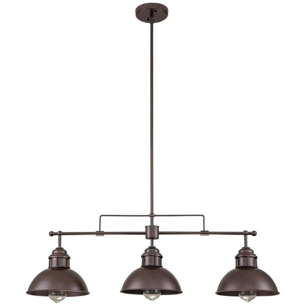 (OpenBox) Modern Farmhouse 3-light Island Pot Lid Dome Pendant