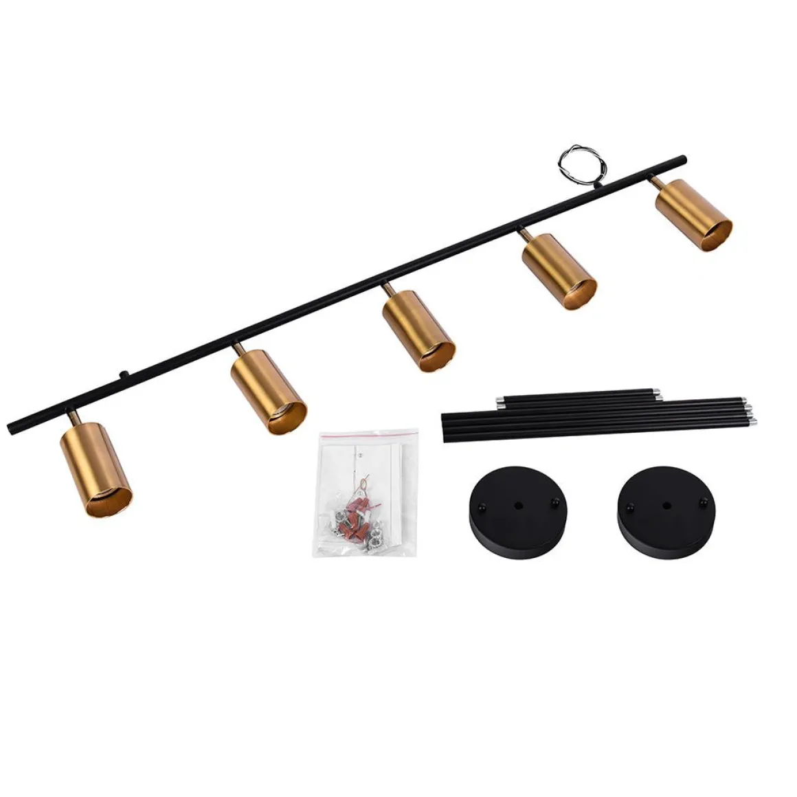 (OpenBox) Modern 5-Light Linear Semi Flush Track Light