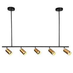 (OpenBox) Modern 5-Light Linear Semi Flush Track Light
