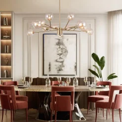 (OpenBox) Modern Sputnik Branching Bubble Chandelier