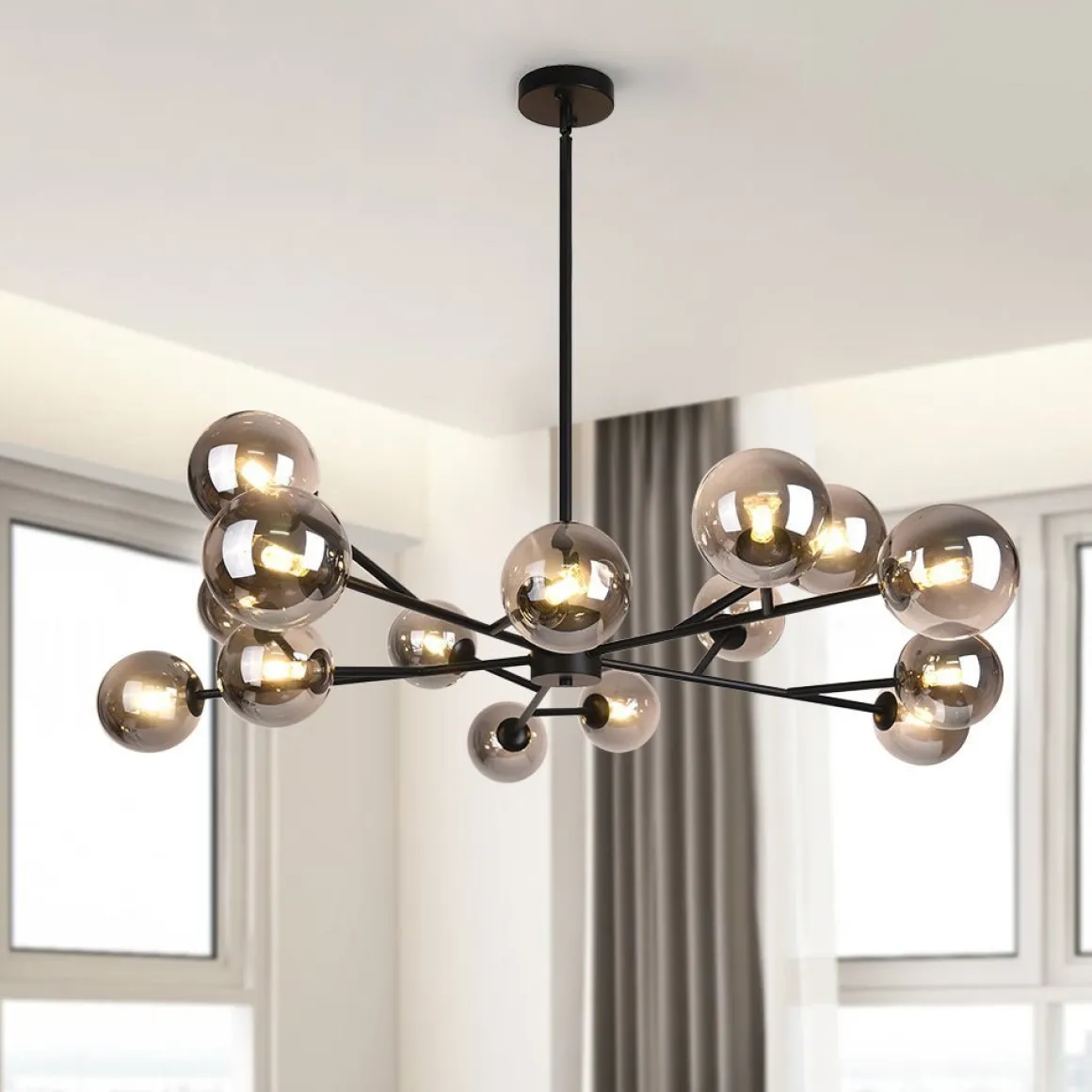 (OpenBox) Modern Sputnik Branching Bubble Chandelier