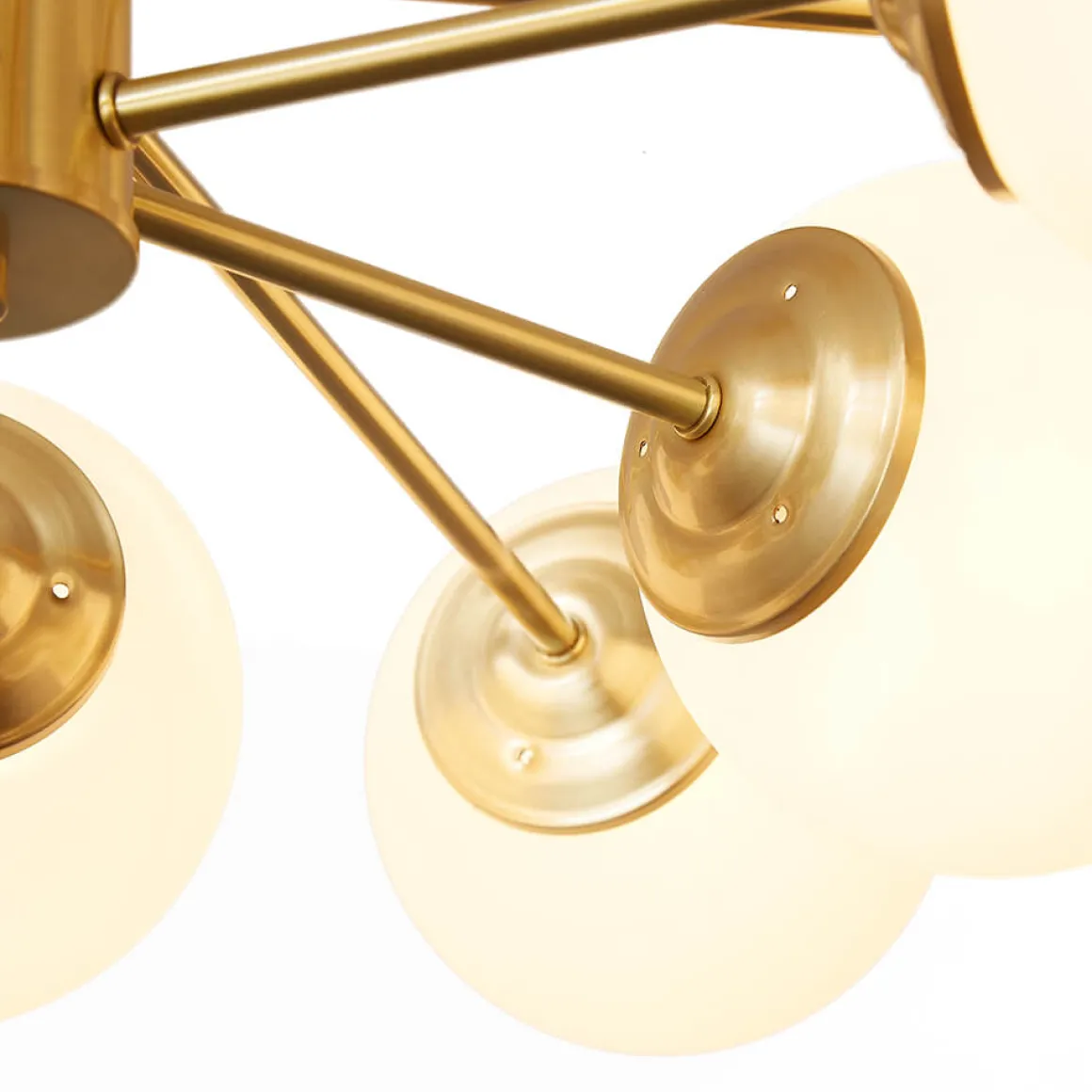 (OpenBox) Opal Glass Globe Sputnik Chandelier