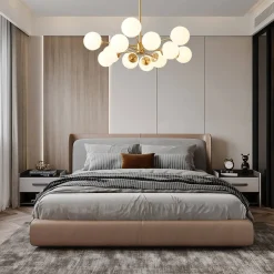 (OpenBox) Opal Glass Globe Sputnik Chandelier