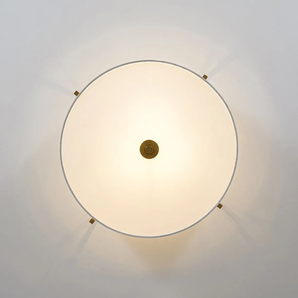 Retro Wide Drum Round Linen Cage Semi Flush Mount