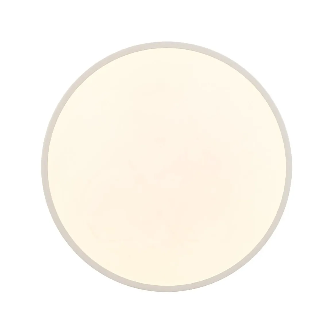 Scandinavian Brass White Round Dimmable LED Semi Flush Light
