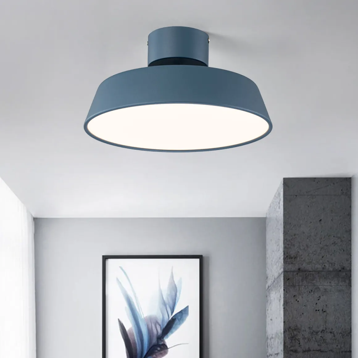 Scandinavian LED Semi Flush Ceiling Light