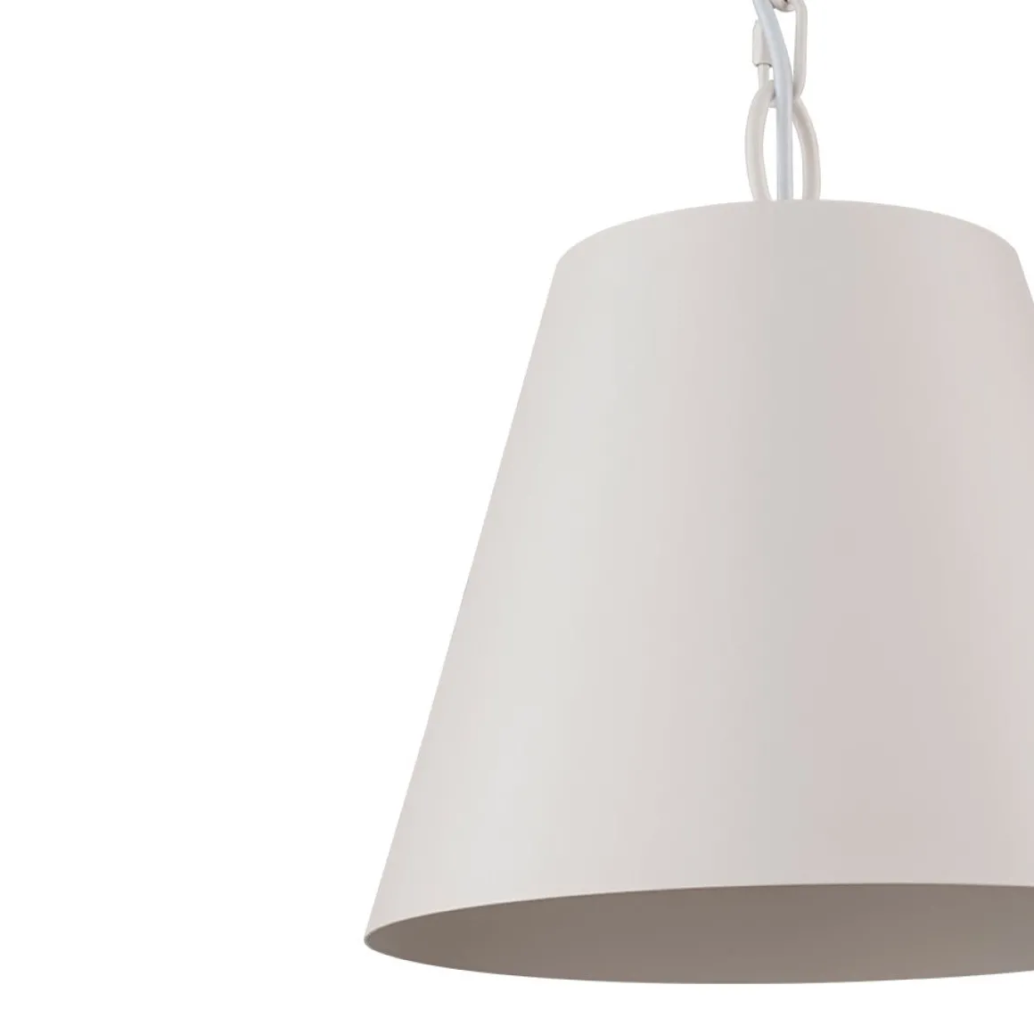 Scandinavian 1-Light Geometric White Kitchen Pendant Light