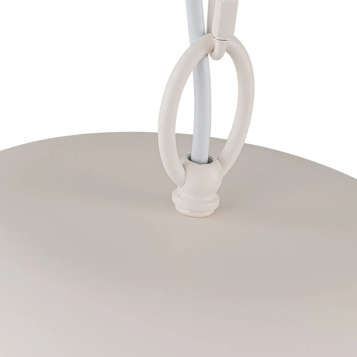 Scandinavian 1-Light Geometric White Kitchen Pendant Light