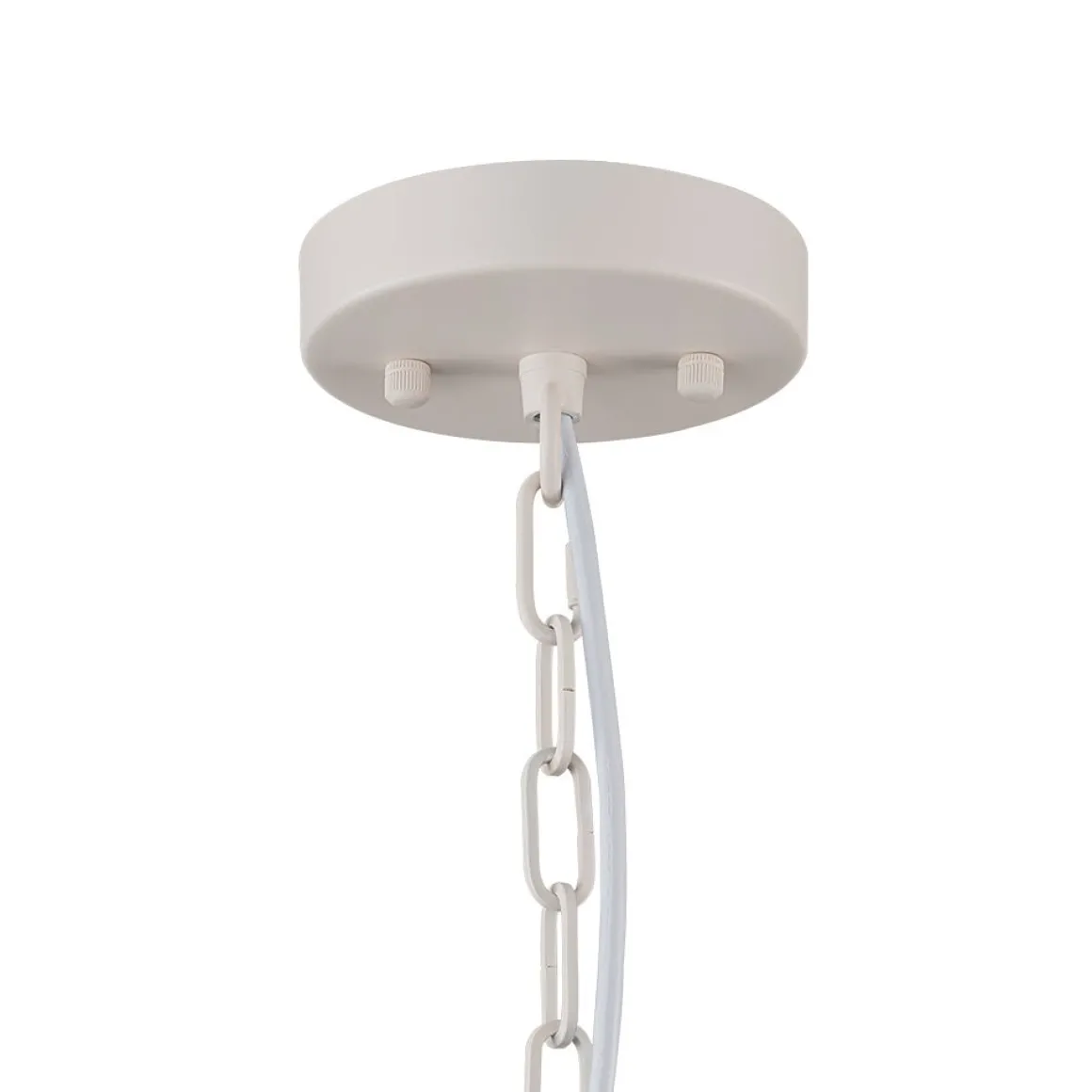 Scandinavian 1-Light Geometric White Kitchen Pendant Light