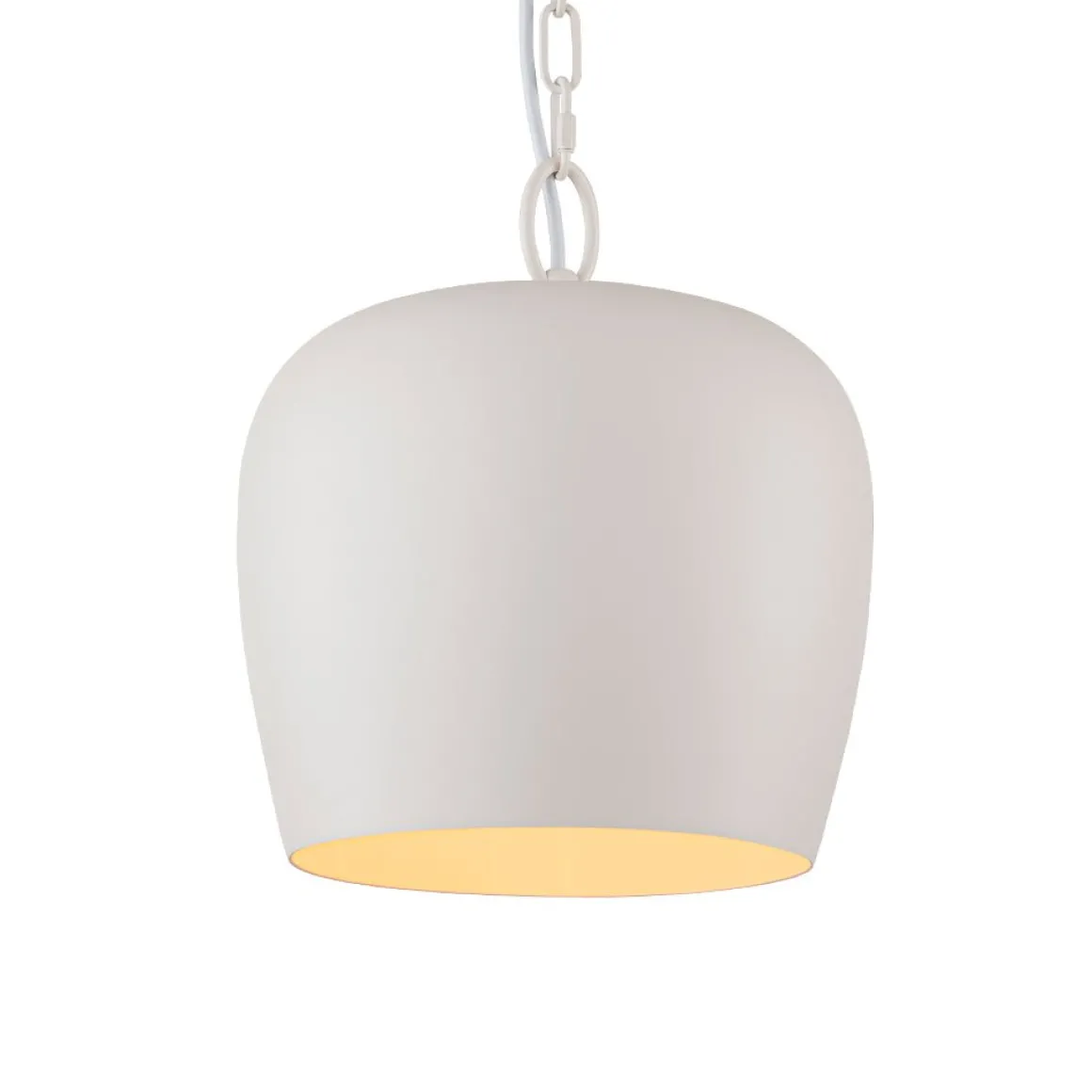 Scandinavian 1-Light Geometric White Kitchen Pendant Light