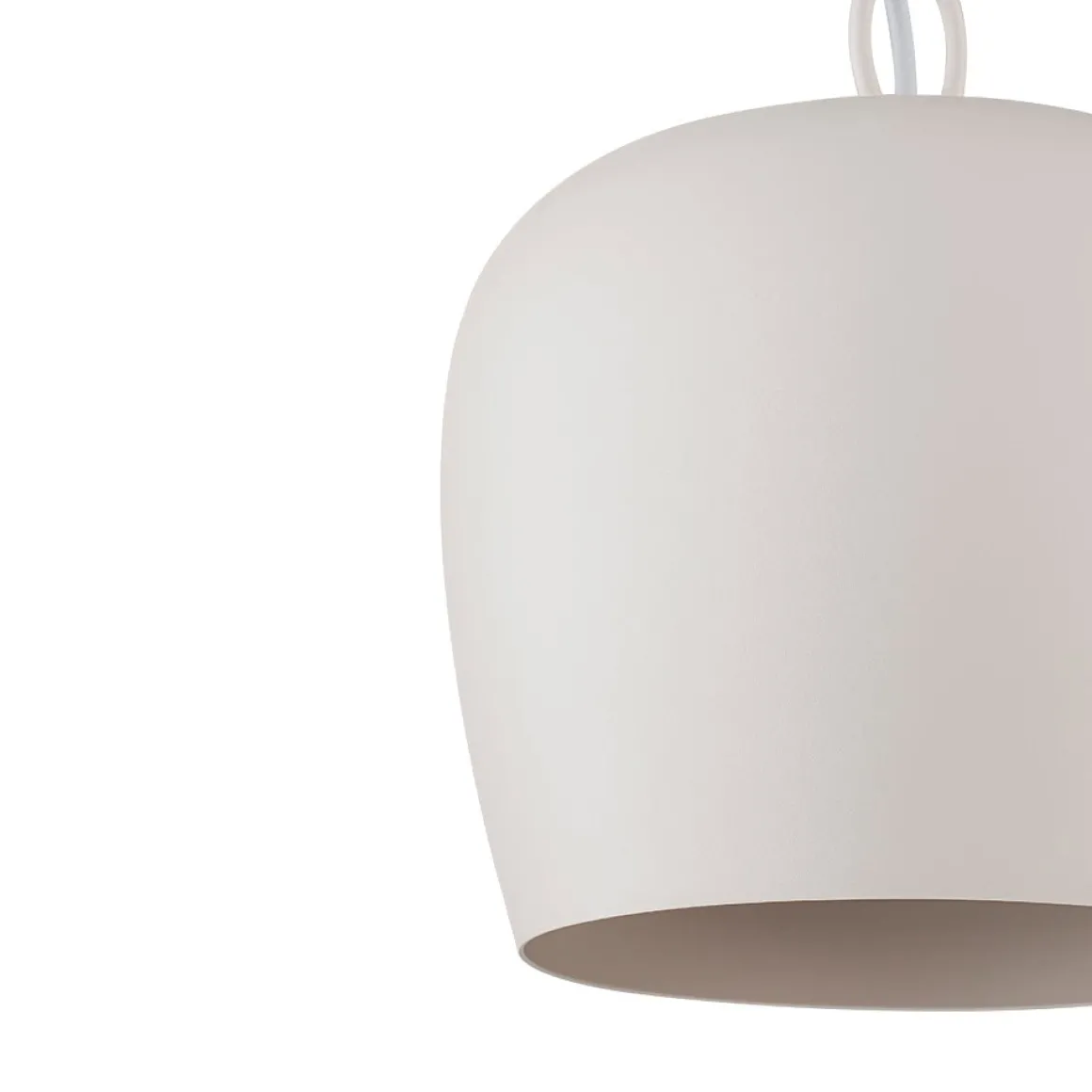 Scandinavian 1-Light Geometric White Kitchen Pendant Light