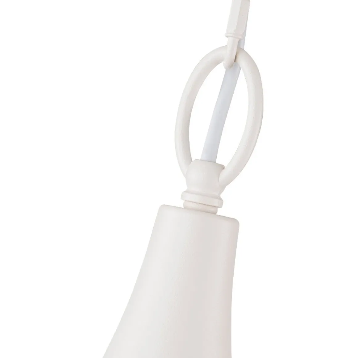 Scandinavian 1-Light Geometric White Kitchen Pendant Light
