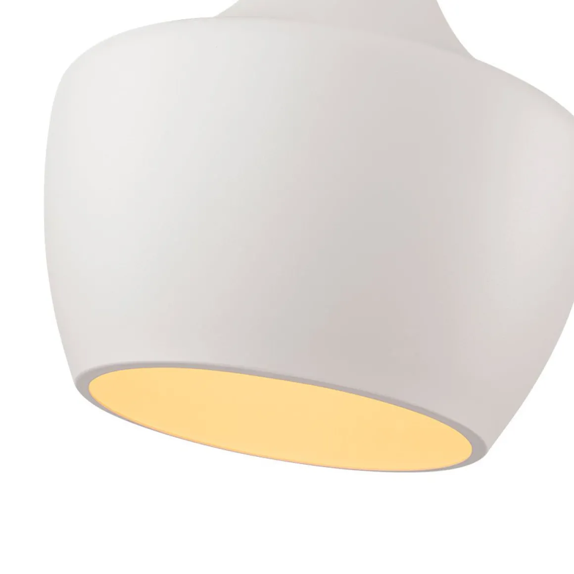 Scandinavian 1-Light Geometric White Kitchen Pendant Light