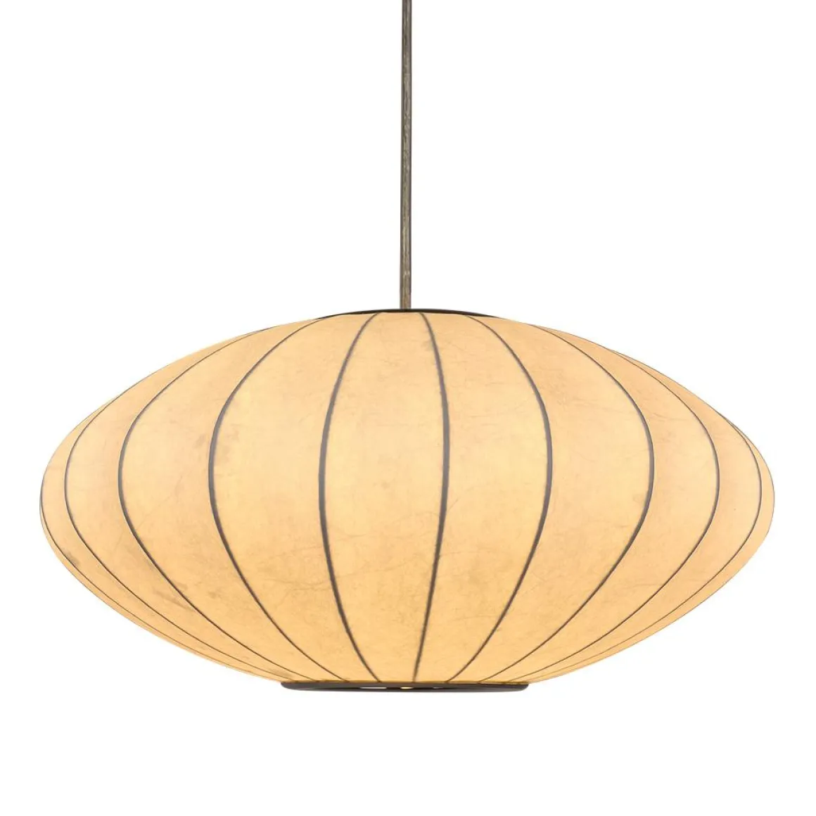 Single White Fabric Pendant Light