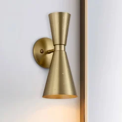 Starry 2-Light Hourglass Wall Sconce