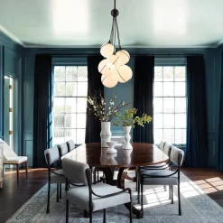 Statement Shine Opal Glass Globe Cluster Chandelier