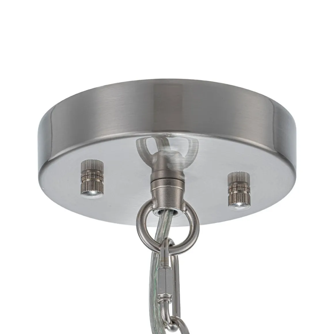 Tiered Hammered Water Glass Round Semi Flush Mount