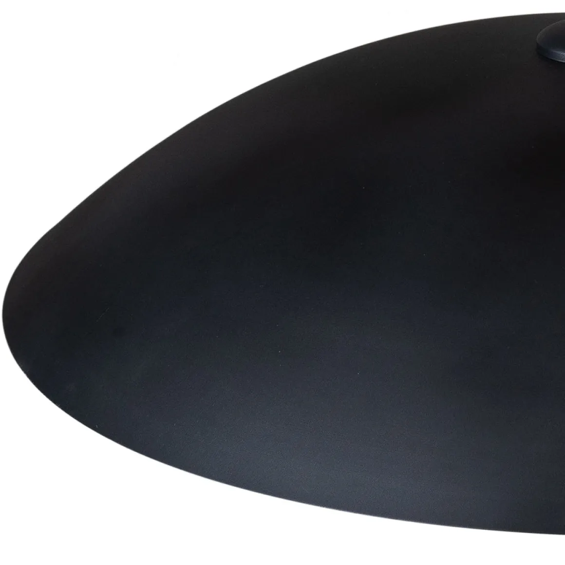 Vintage Oversized Flat Dome Metal Pendant Light