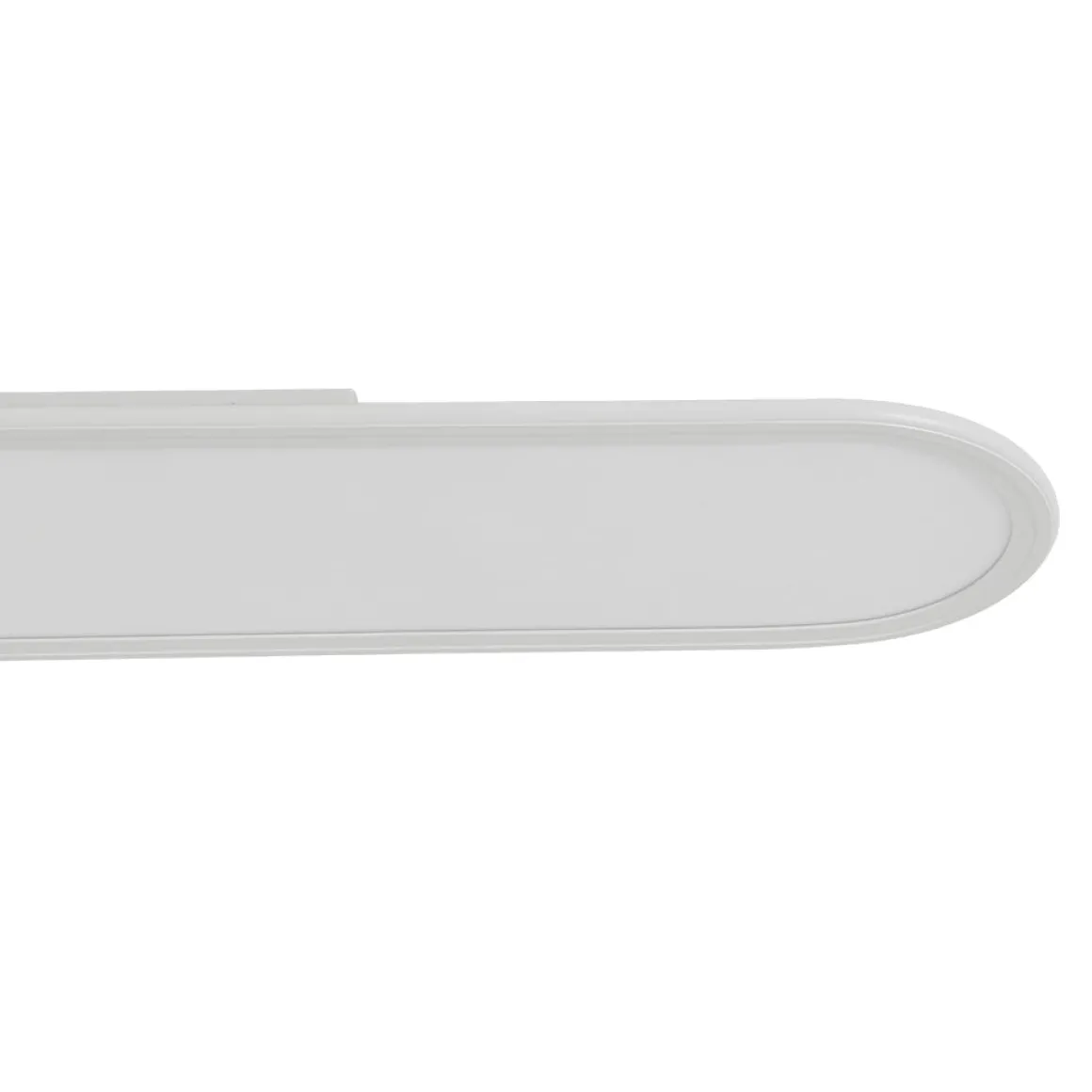 White Long Oval Warm Dimmable LED Semi Flush Mount