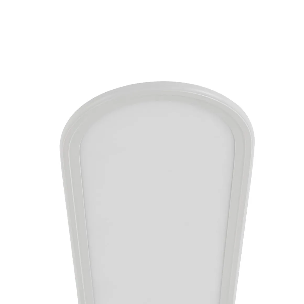 White Long Oval Warm Dimmable LED Semi Flush Mount