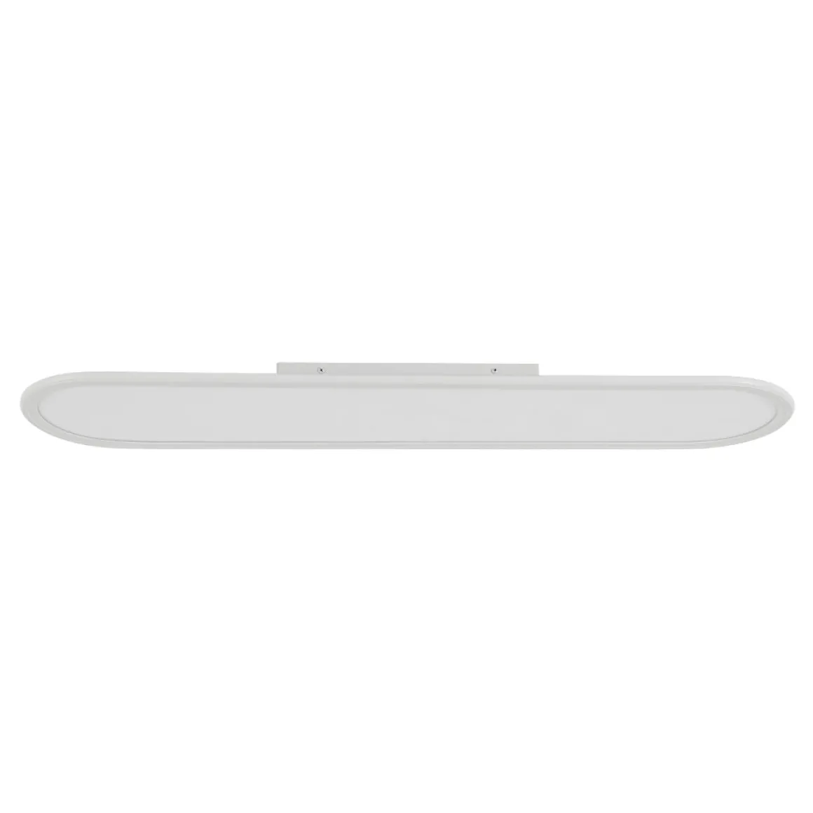 White Long Oval Warm Dimmable LED Semi Flush Mount