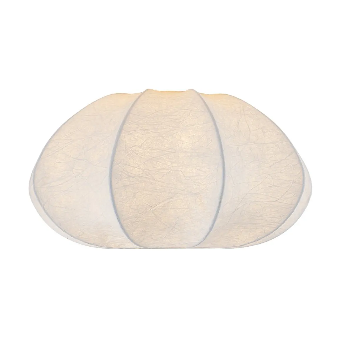 White Silk Scalloped Cage Flush Mount Ceiling Light